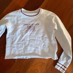 Vintage Polo Jean cropped sweatshirt